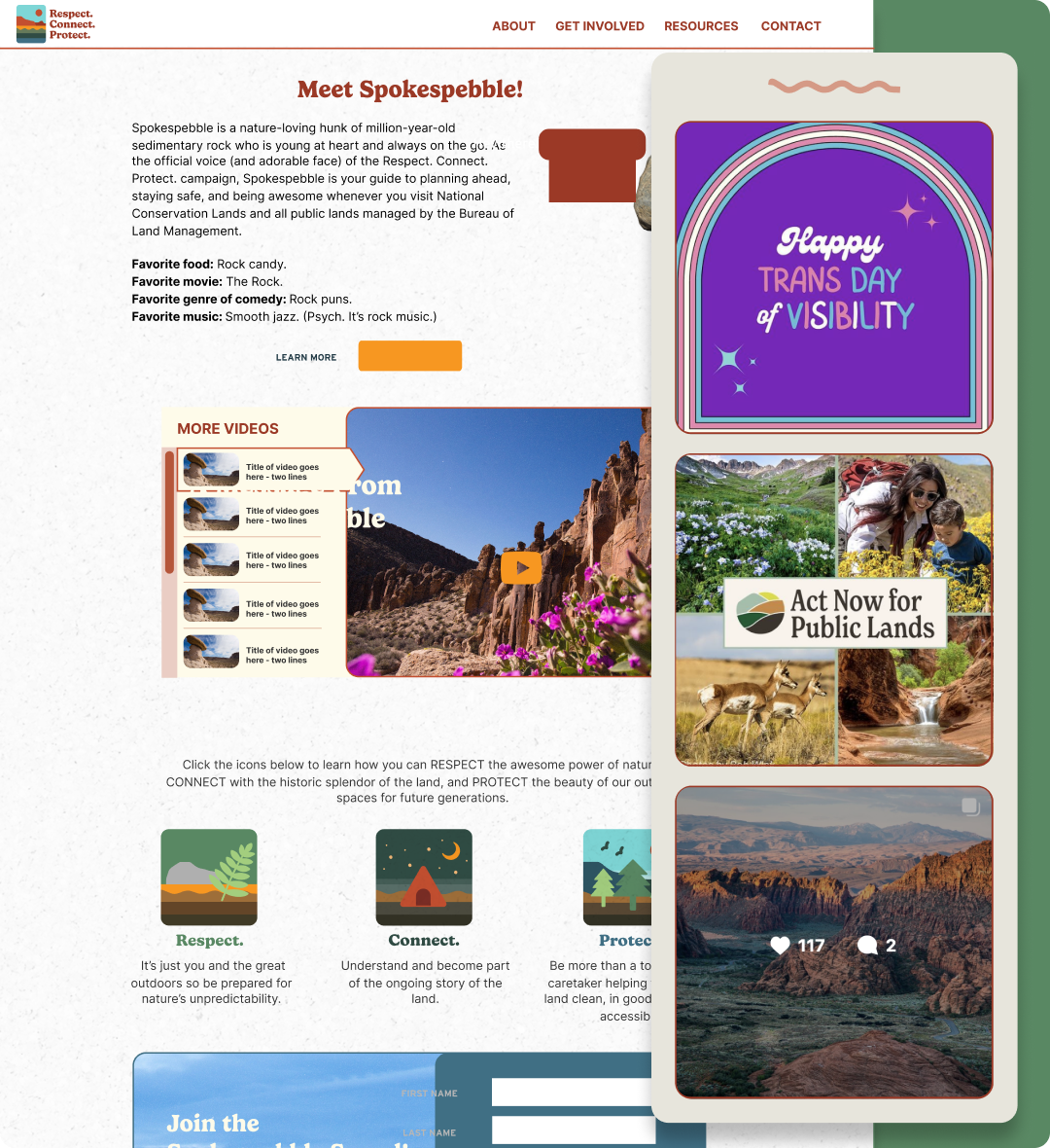 Respect Connect Protect website