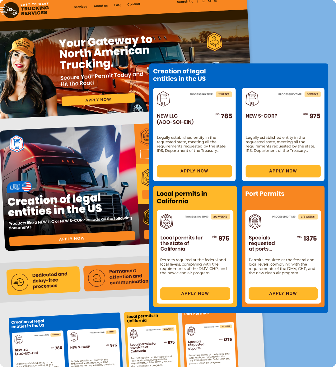 East to Coast Trucking Services