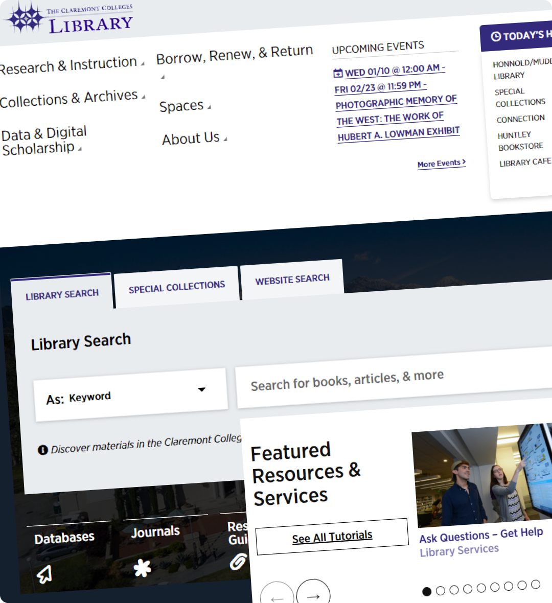 Claremont Collage website